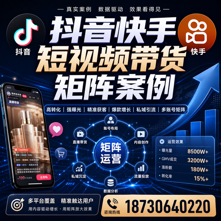 曲靖短视频带货团队多平台矩阵自动分发案例